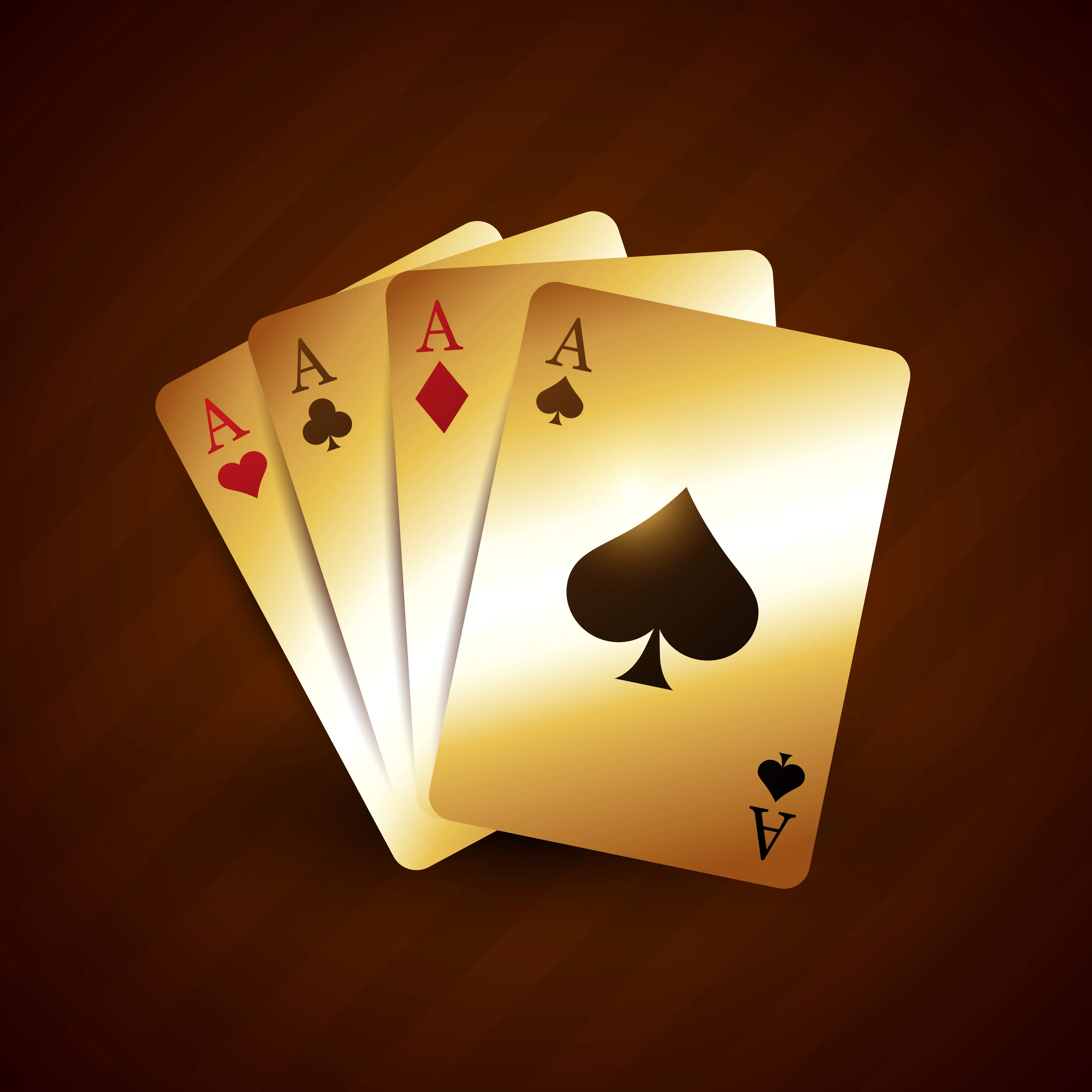 golden casino playing card with four aces 219688 Vector Art at Vecteezy
