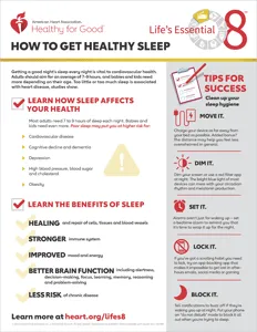 View the How to get healthy sleep fact sheet PDF