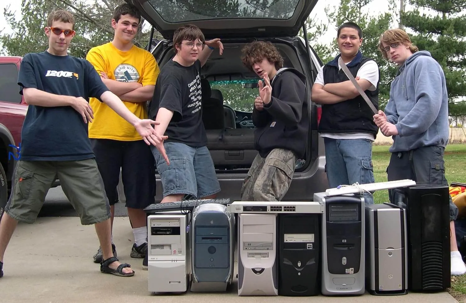 photo of gamers from merrit k’s lan party book