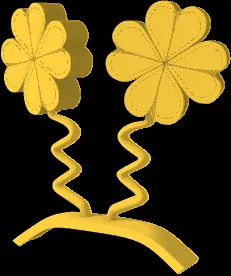 Golden clover antenna headband